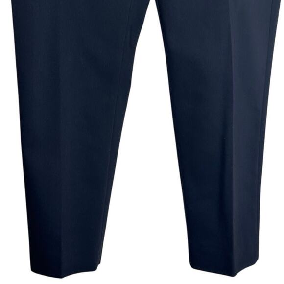 Blue Les Copains Cotton Blend Navy Blue Ankle Trousers sz 40=8 EUC - Picture 4 of 8